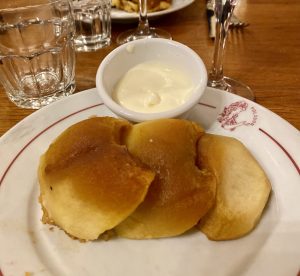 Tarte tatin du Polidor, restaurant pas cher à Paris
